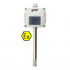 COMET T3113Ex - Jiskrově bezpečný snímač teploty a vlhkosti s výstupem 4-20mA, kanálový, délka stonku 150mm